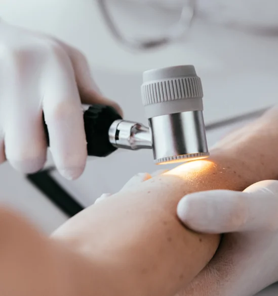 doctor examining patient